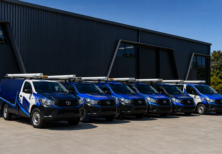 Fleet of Vaucluse Blocked Drains plumbing vans